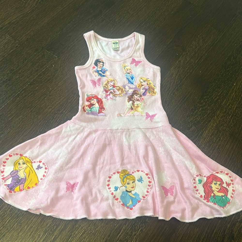 Custom Princess Patch Tank Dress Size 5/6